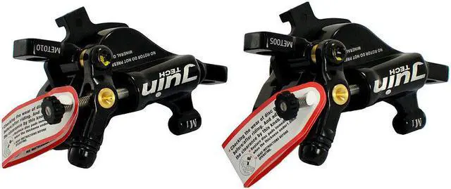 Alt view image 5 of 7 - JUIN TECH M1 Hydraulic MTB E-Bike Disc Brake Set 160mm with Rotor, Front and Rear, Black, JT1948