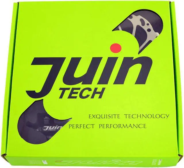 Alt view image 7 of 7 - JUIN TECH M1 Hydraulic MTB E-Bike Disc Brake Set 160mm with Rotor, Front and Rear, Black, JT1948