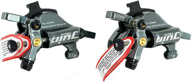 Alt view image 2 of 6 - JUIN TECH R1 Hydraulic Road CX Disc Brake set 160mm with Rotor, Front and Rear, Gray, JT1905