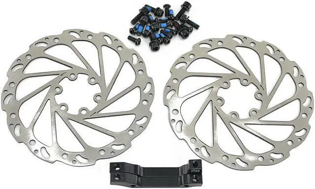 Alt view image 6 of 7 - JUIN TECH R1 Hydraulic Road CX Disc Brake set 160mm with Rotor, Front and Rear, Red, JT1906
