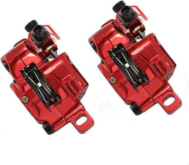 Alt view image 3 of 7 - JUIN TECH R1 Hydraulic Road CX Disc Brake set 160mm with Rotor, Front and Rear, Red, JT1906