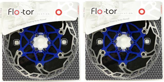 ASHIMA Flo-Tor ARF-3 Disc Flotor Rotor 6-Bolt, 203mm, 2PCs, Blue, AS2360