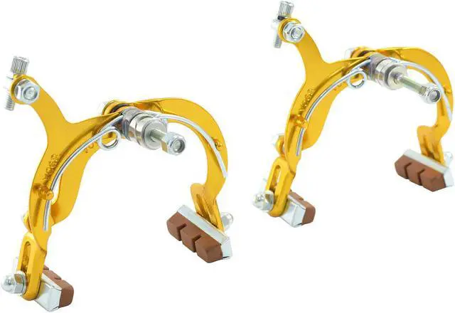 Alt view image 4 of 5 - Dia Compe MX890 Side Pull Caliper Brake Set (F+R) for Old School BMX, Gold, DP2513-FR