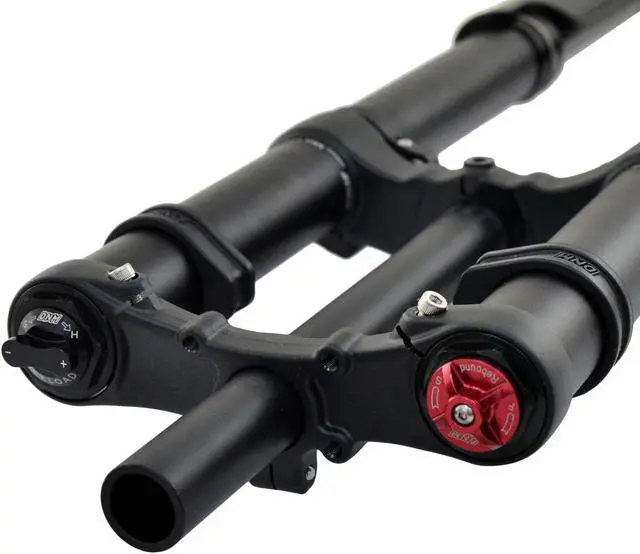 Alt view image 4 of 7 - DNM USD-8S Suspension Fork Downhill DH MTB Air 1-1/8" 203mm 20mm Axle 26" 27.5", Black, ST2561