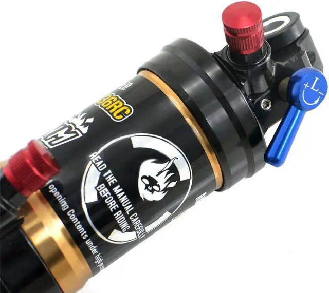 Alt view image 2 of 7 - DNM AOY-36RC Mountain Bike Air Rear Shock With Lockout 165x35mm 4-system , Gold, ST1475