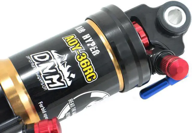 Alt view image 4 of 7 - DNM AOY-36RC Mountain Bike Air Rear Shock With Lockout 165x35mm 4-system , Gold, ST1475