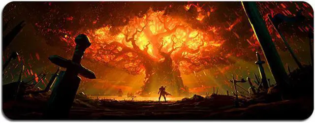 Main image of Cloth Mouse Pad,Professional Large Gaming Mouse Pad, 015 World of Warcraft Mouse Pad,Extended Size Desk Mat Non-slip Rubber Mouse Mat