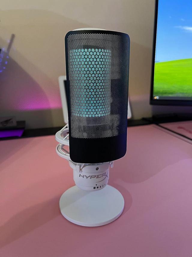 HyperX QuadCast S White RGB USB Condenser Microphone