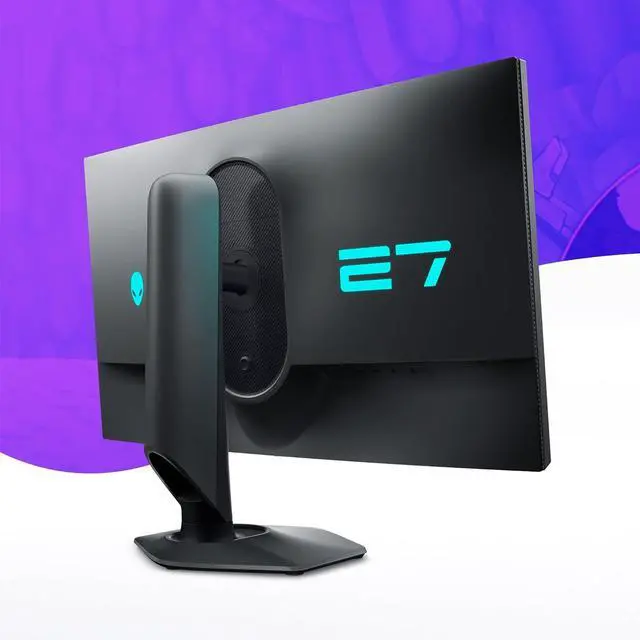 Alt view image 3 of 6 - Alienware AW2724DM Gaming Monitor 27" QHD 180Hz w Overclock FreeSync Premium Pro VESA Display Black,Black/Silver
