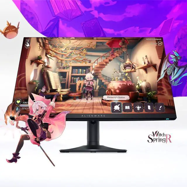 Main image of Alienware AW2724DM Gaming Monitor 27" QHD 180Hz w Overclock FreeSync Premium Pro VESA Display Black,Black/Silver