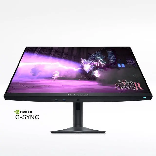 Alt view image 6 of 6 - Alienware AW2724DM Gaming Monitor 27" QHD 180Hz w Overclock FreeSync Premium Pro VESA Display Black,Black/Silver