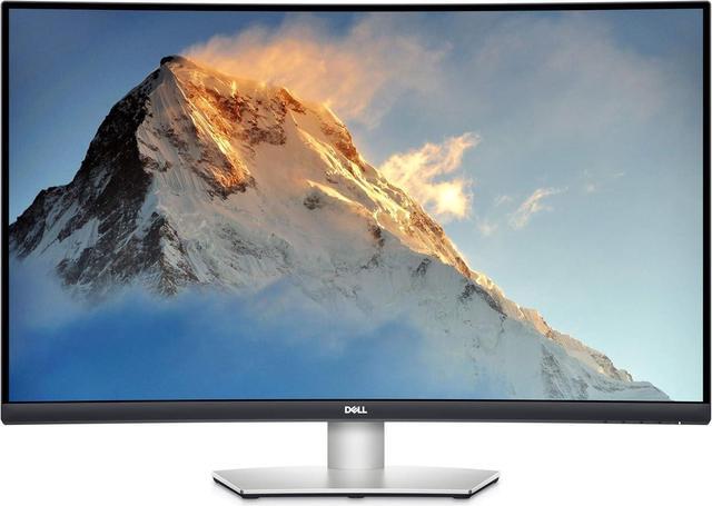 Alt view image 2 of 6 - dell s3221qs 32 inch curved 4k uhd, va ultra-thin bezel monitor, amd freesync, hdmi, displayport, built in speakers, vesa certified, silver