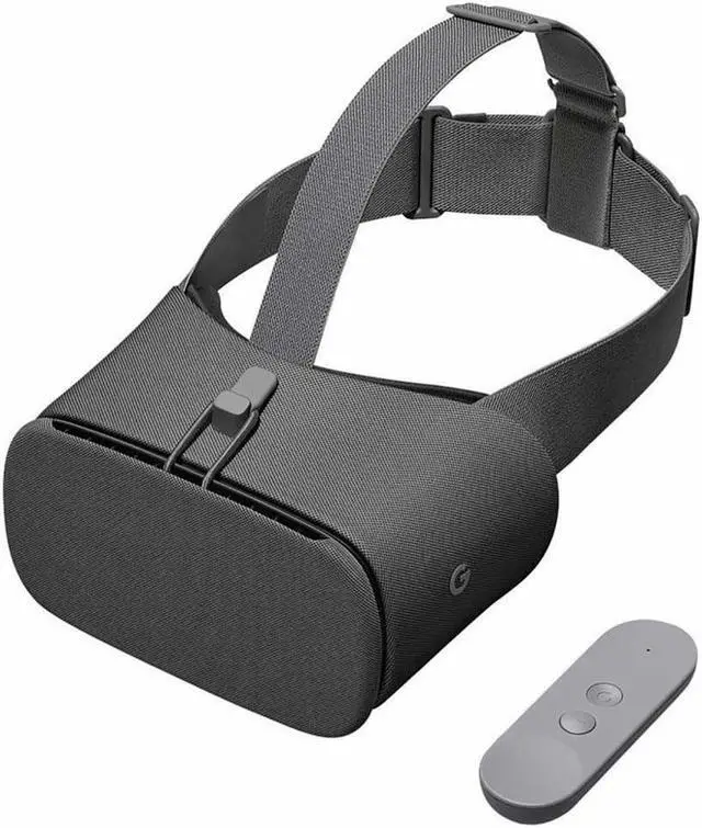 Alt view image 2 of 11 - Google Daydream View 2nd Gen Smartphone VR Headset | View Controller | Bluetooth & USB-C Interface - Charcoal Grey