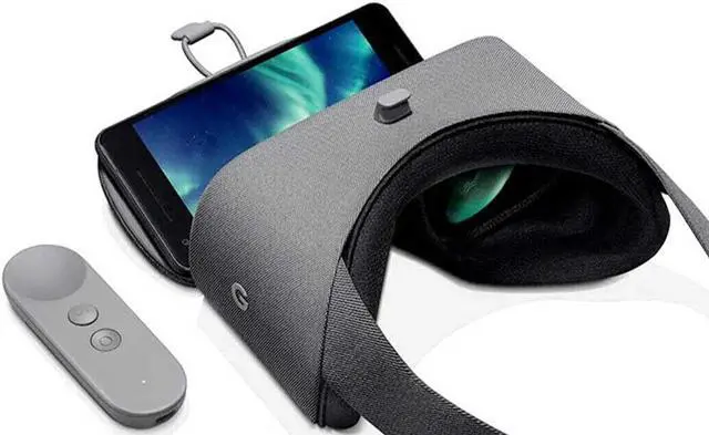 Alt view image 3 of 11 - Google Daydream View 2nd Gen Smartphone VR Headset | View Controller | Bluetooth & USB-C Interface - Charcoal Grey