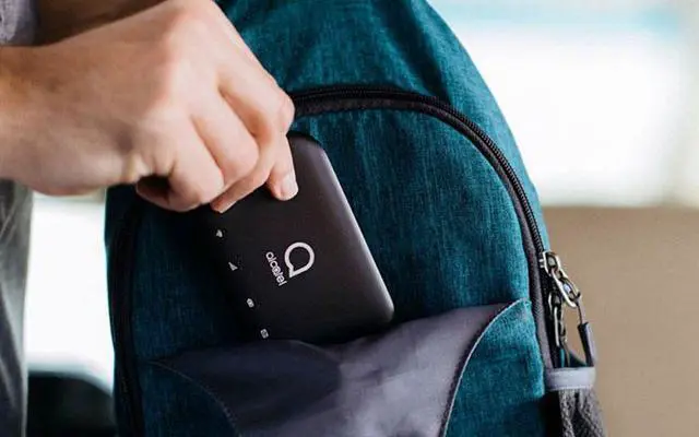 Alt view image 6 of 6 - Alcatel T-Mobile Unlocked Linkzone 2 | MW43TM Mobile Hotspot | Battery Pack Capable | 2.4GHz + 5GHz WiFi | USB Type-C Interface | 4400mAh Removable Battery - Black