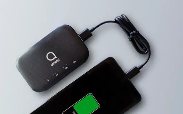 Alt view image 5 of 6 - Alcatel T-Mobile Unlocked Linkzone 2 | MW43TM Mobile Hotspot | Battery Pack Capable | 2.4GHz + 5GHz WiFi | USB Type-C Interface | 4400mAh Removable Battery - Black