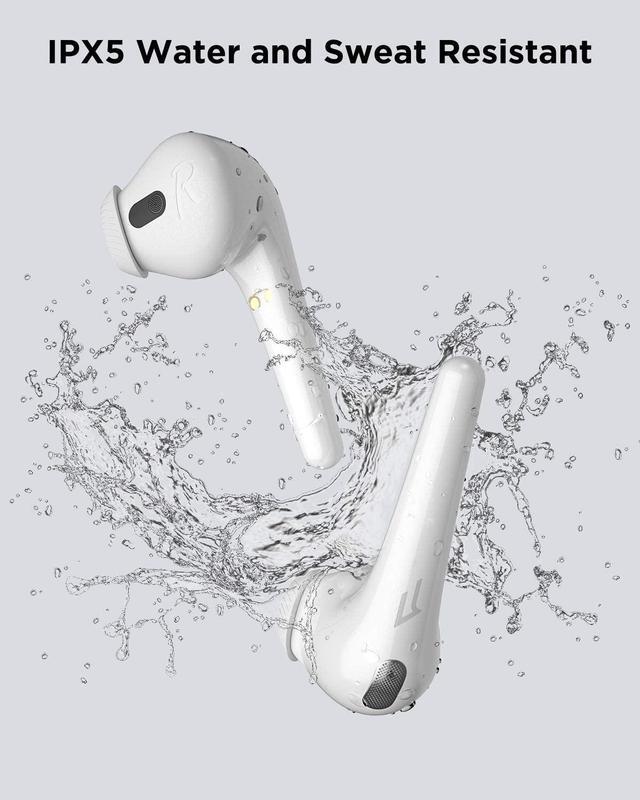 Alt view image 6 of 7 - 1MORE True Wireless Earbuds, Bluetooth Noise Cancelling Headphones, Fast Connection, In-Ear Detection,4 Microphones for Clear Phone Calls, IPX5 Waterproof, Touch Control, Comfobuds-White