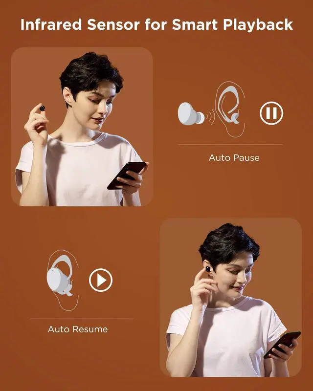 Alt view image 5 of 9 - 1MORE ColorBuds True Wireless Earbuds, Premium Bluetooth Earphones with Super Light-Weight Design, IPX5 Water Resistant, 22H Playtime, and Dual ENC Mic, for Workout, Sports, Home Office, Black
