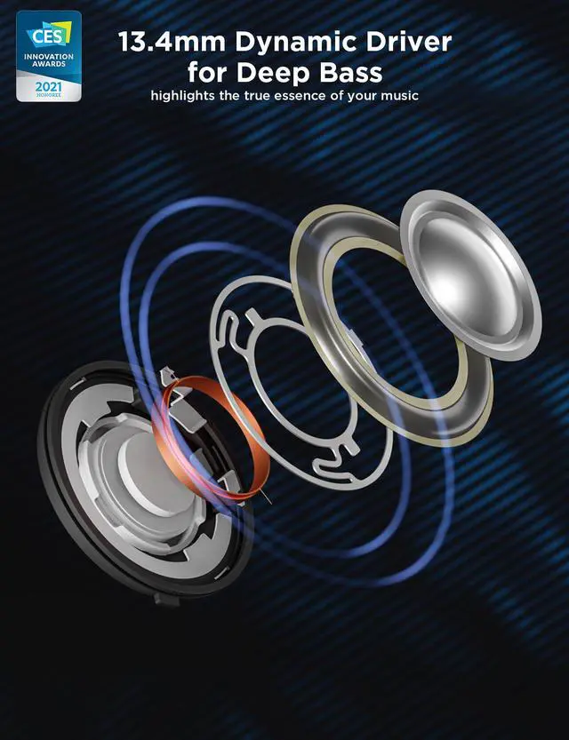 Alt view image 3 of 9 - 1MORE Comfobuds Pro Bluetooth 5.0 Earbuds, Hybird Active Noise Canceling Earphones, Stereo Premium Sound with 6 Mics ENC Clear Call Fast Charging 24H-Black