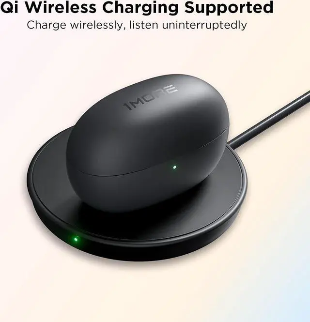 Alt view image 6 of 8 - 1MORE ColorBuds2 Active Noise Cancelling Wireless Earbuds, Bluetooth 5.2 Headphones, Sound ID, Dual Mode Noise Cancelling, CVC 8.0 for Clear Calls, Fast & Wireless Charging, IPX5, Black