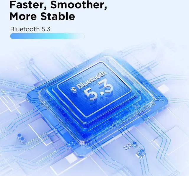 Alt view image 2 of 7 - 1MORE Omthing AirFree Buds, Wireless Earbuds Bluetooth 5.3 Headphones, 44 Hours Playtime, 8mm Dynamic Driver, Adjustable EQ Modes, Smart Noise Cancellation, White