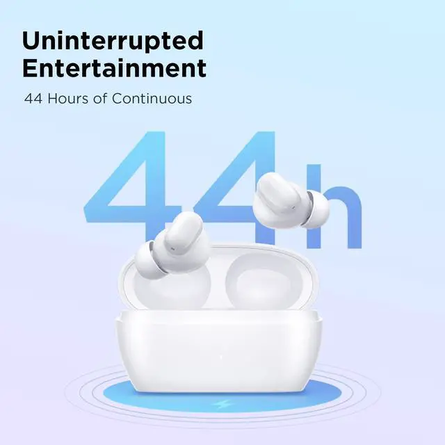 Alt view image 3 of 7 - 1MORE Omthing AirFree Buds, Wireless Earbuds Bluetooth 5.3 Headphones, 44 Hours Playtime, 8mm Dynamic Driver, Adjustable EQ Modes, Smart Noise Cancellation, White