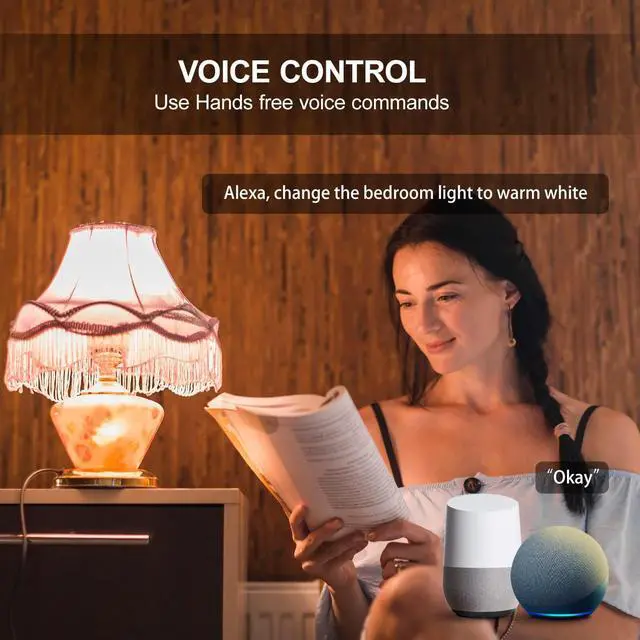 Alt view image 2 of 6 - LEDEPLY Zigbee A15 Smart Bulbs, Compatible with Hue*, Alexa, Google & ConBee (Hub Required), E26, 5W=40W, Color Changing, Dimmable WiFi Light Bulbs, 2Pack