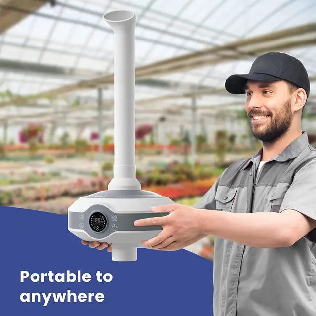 Alt view image 6 of 7 - Large Room Humidifiers 1000 sq.ft. Industrial Commercial humidifier, Ultrasonic Cool Mist Humidifier 800ml/h Output for Home, School, Office, Greenhouse, Warehouse, Indoor Planting