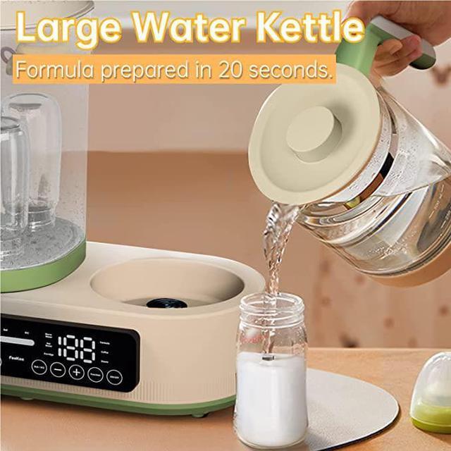 Alt view image 5 of 6 - Baby Bottle Electric Steamer and Dryer, Multifunctional Bottle Warmer with 44 oz Electric Kettle for Breastmilk Formula - Baby Formula Water Warmer - Fits up to 4 Baby Bottles and 6 Accessories
