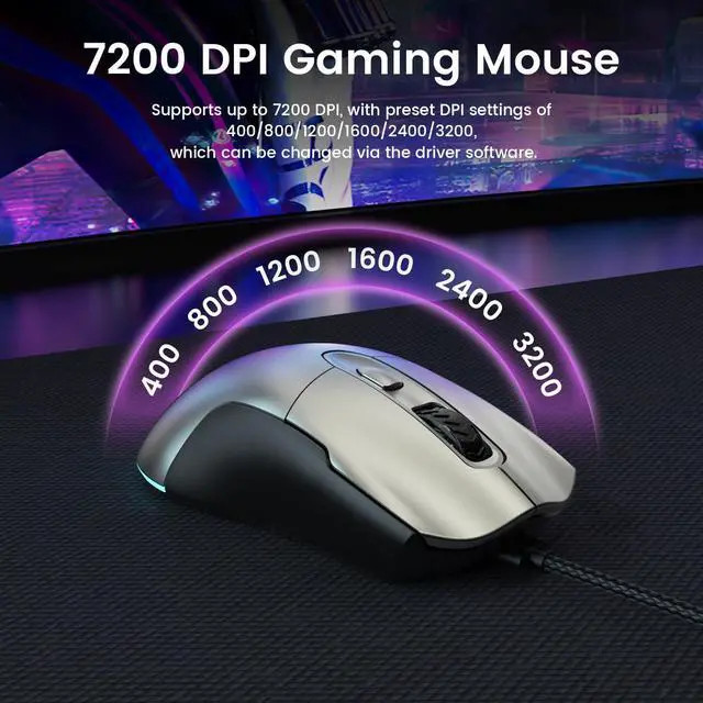 Alt view image 3 of 6 - 65% Gaming Keyboard and Mouse Combo