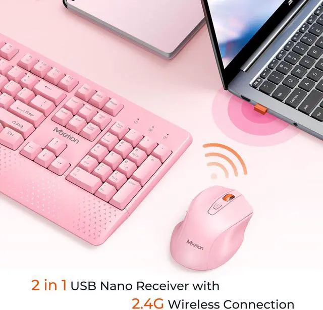 Alt view image 2 of 6 - Wireless Keyboard and Mouse