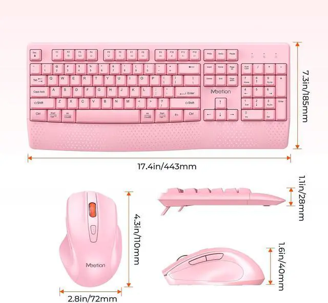Alt view image 6 of 6 - Wireless Keyboard and Mouse
