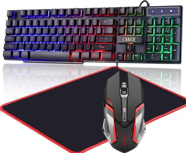 Main image of RGB Gaming Keyboard and Colorful Mouse Combo
