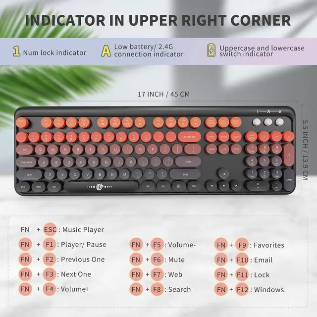 Alt view image 4 of 7 - Wireless Keyboard and Mouse Combo 2.4G Full-Sized