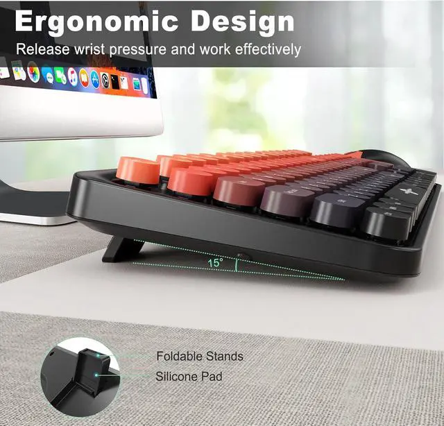 Alt view image 7 of 7 - Wireless Keyboard and Mouse Combo 2.4G Full-Sized