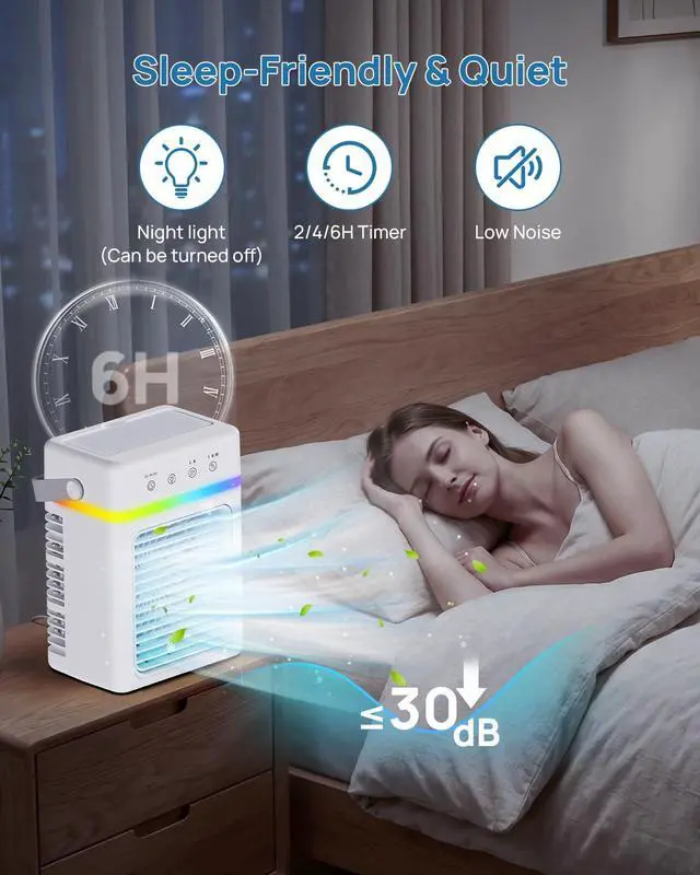 Alt view image 5 of 6 - Portable Air Conditioner with 900ML