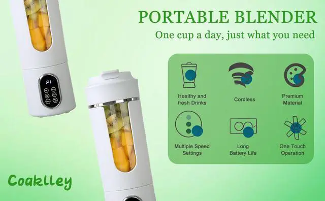 Alt view image 7 of 7 - Upgraded Portable Blender