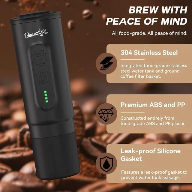 Alt view image 2 of 7 - Portable Electric Espresso Maker 20Bar