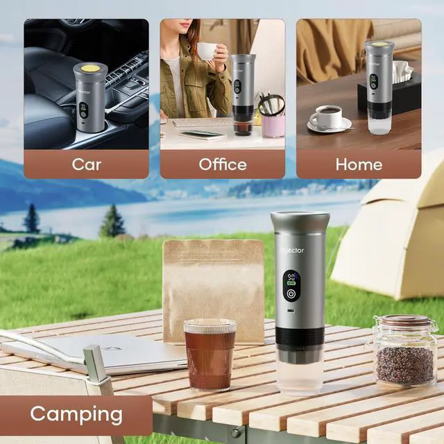 Alt view image 6 of 7 - Portable Espresso Maker Coffee Machine 3-IN-1