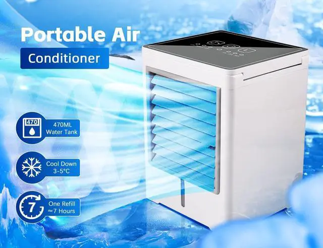 Alt view image 5 of 7 - Air Conditioners Fan with 3 Speeds