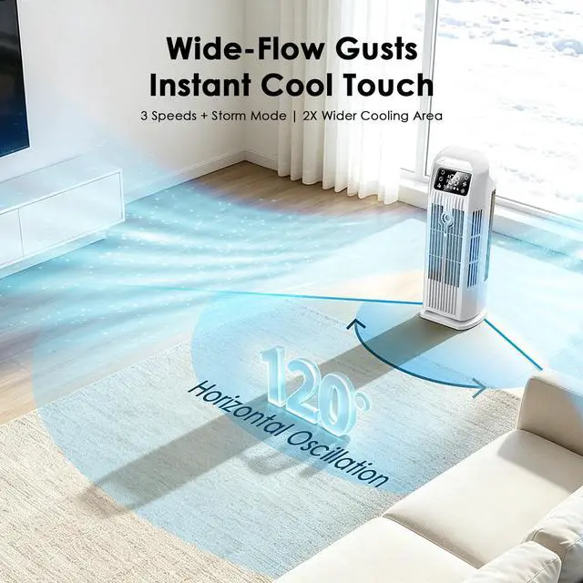 Alt view image 2 of 7 - 6 in 1 Air Conditioner 1200ML Air Cooler