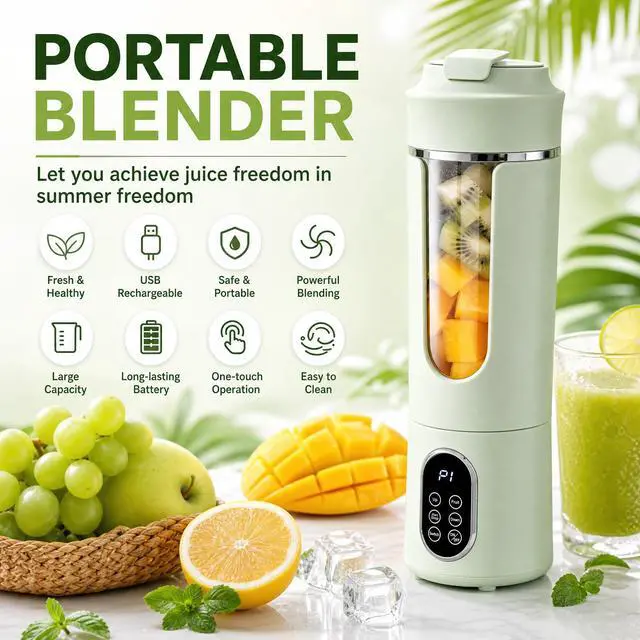 Main image of Portable Blender 530ml Fruit Veggie Juicer