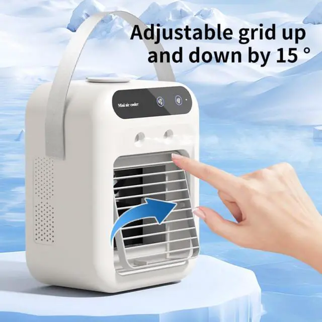 Alt view image 6 of 7 - Portable Fan Original - New & Improved 2026 Version with Water Tank (16 * 11 * 21cm-1PCS)
