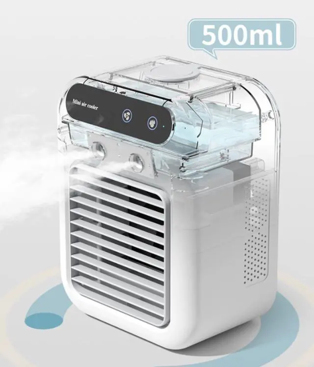 Alt view image 7 of 7 - Portable Fan Original - New & Improved 2026 Version with Water Tank (16 * 11 * 21cm-1PCS)