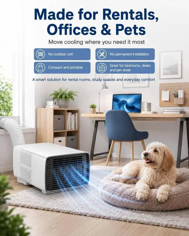 Alt view image 2 of 4 - 2700 BTU Portable Air Conditioner