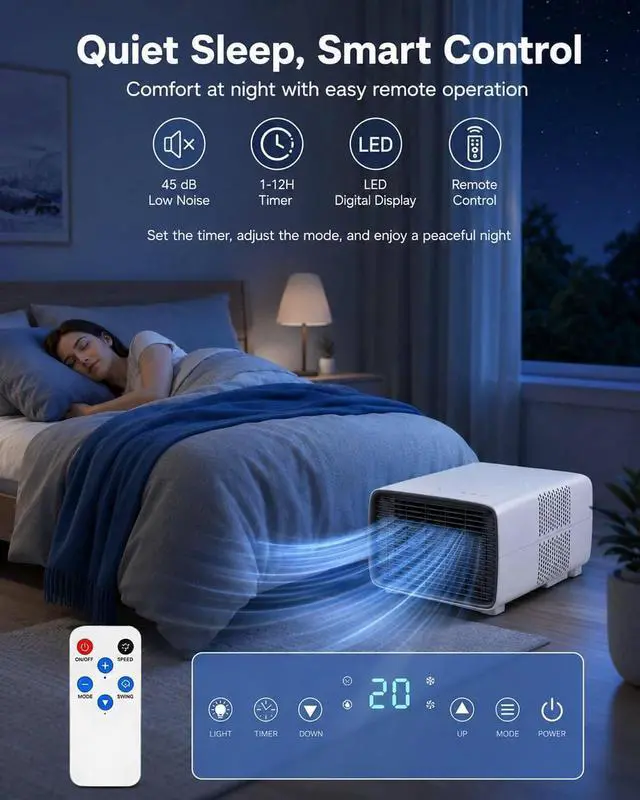 Alt view image 4 of 4 - 2700 BTU Portable Air Conditioner