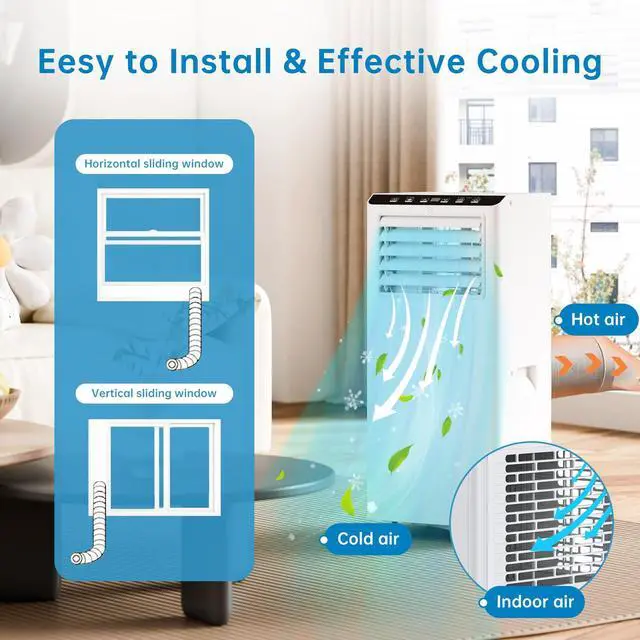 Alt view image 5 of 5 - Portable Air Conditioner 12000 BTU