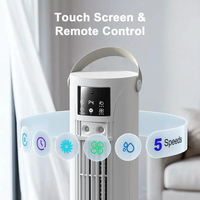 Alt view image 2 of 7 - Portable Air Conditioner 28dB Air Cooler
