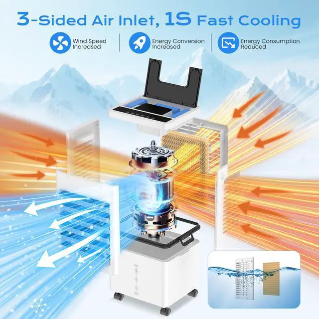 Alt view image 2 of 7 - Portable Air Conditioners 45W