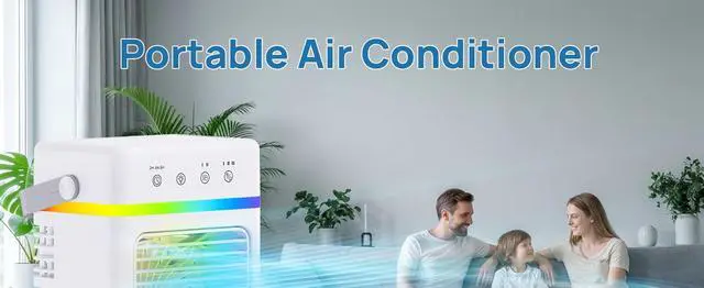 Alt view image 7 of 7 - Portable Air Conditioner 900ML